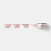 Hart en klein Stip Rood en wit ontwerp Satijnen Lint (Voorkant)
