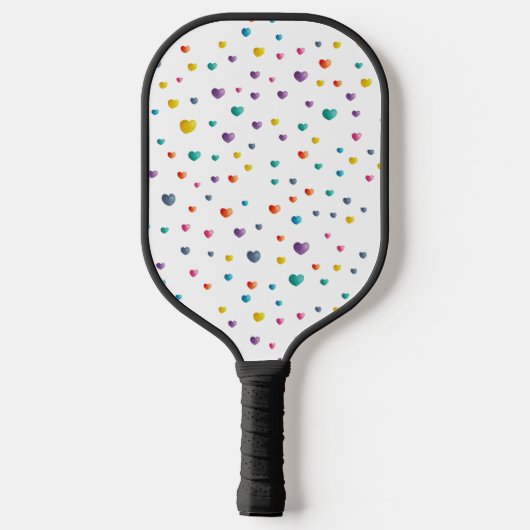 Hart en kleine harten - Pickleball-liefhebber Pickleball Paddle (Achterkant)