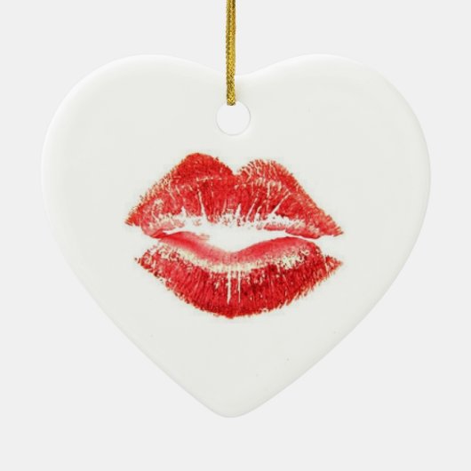Hart en kus Ornament (Achterkant)