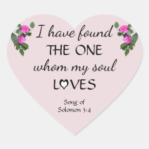 Hart en Liefde Bijbelvers Stickers