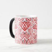 Hart en liefde Valentijnsdag Magische Mok (Voorkant links)