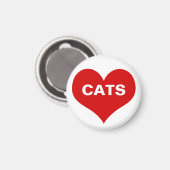 Hart- en liefdeskatten magneet (Voorkant / Achterkant)