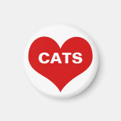 Hart- en liefdeskatten magneet (Voorkant)