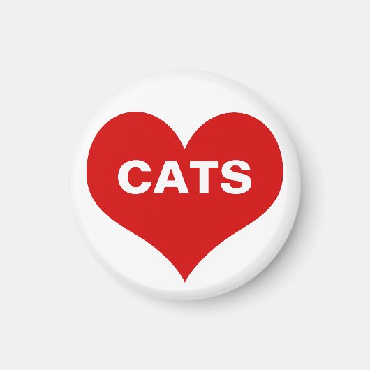 Hart- en liefdeskatten magneet (Voorkant)