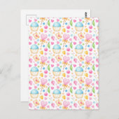 Hart- en liefdesvriendelijke Waterverf Briefkaart (Voorkant / Achterkant)