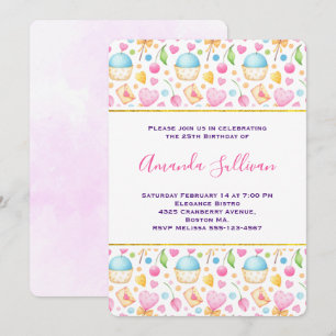 Hart- en liefdesvriendelijke Waterverf Kaart