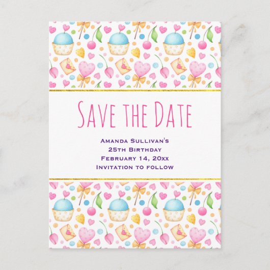 Hart- en liefdesvriendelijke Waterverf Uitnodiging Briefkaart (Voorkant)