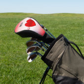 Hart en muziek golfheadcover (Insitu)