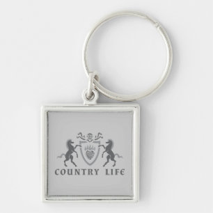 Hart en paarden sleutelhanger