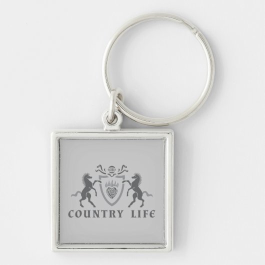 Hart en paarden sleutelhanger (Voorkant)