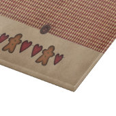 Hart en peperkoek mannen glas snijplank (Hoek)