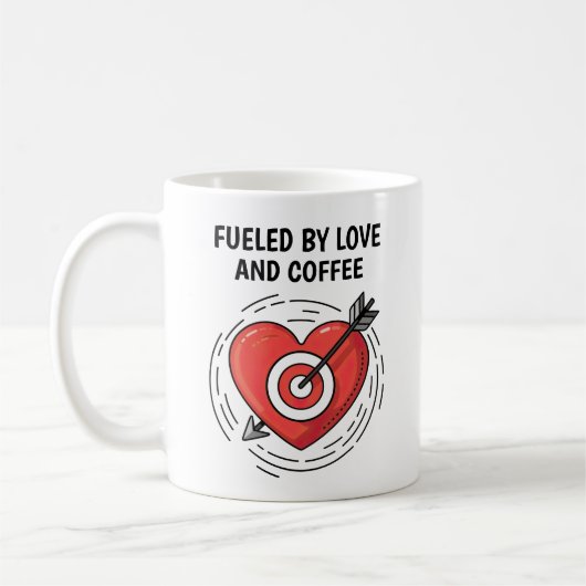 Hart en Pijl Koffiemok (Links)