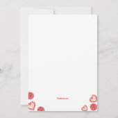 Hart en Pinwheels Snoep Birthday Kaart (Achterkant)