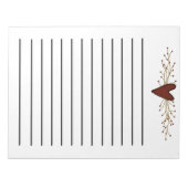 Hart- en pipijnbessen, donker gelaagd Notitieblok (Voorkant)