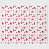 Hart- en plukpapier cadeaupapier (Vlak)