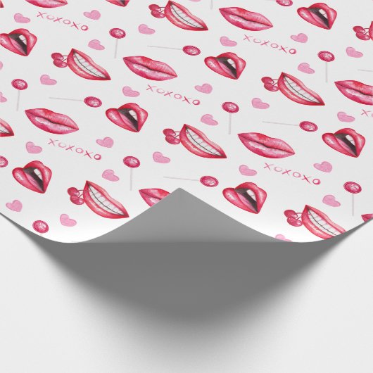 Hart- en plukpapier cadeaupapier (Hoek)