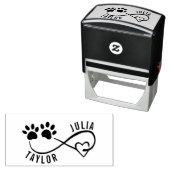 Hart en Poten Naam Stempel voor een Hondenliefhebb (In situ)