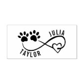 Hart en Poten Naam Stempel voor een Hondenliefhebb (Design)