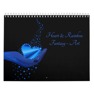 Hart en Regenboog Fantasy Art Kalender