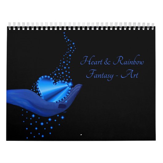 Hart en Regenboog Fantasy Art Kalender (Hoes)