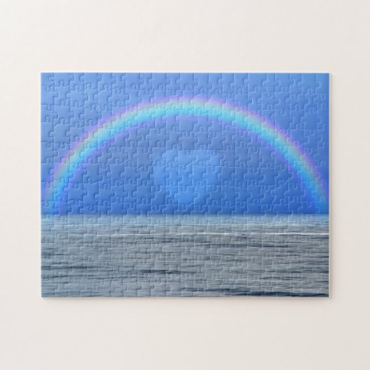 Hart en Regenboog over de Oceaan Puzzel (Horizontaal)