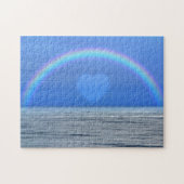 Hart en Regenboog over de Oceaan  Puzzel Legpuzzel (Horizontaal)