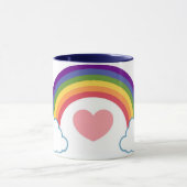 Hart en regenboog van 80 - mok (Midden)