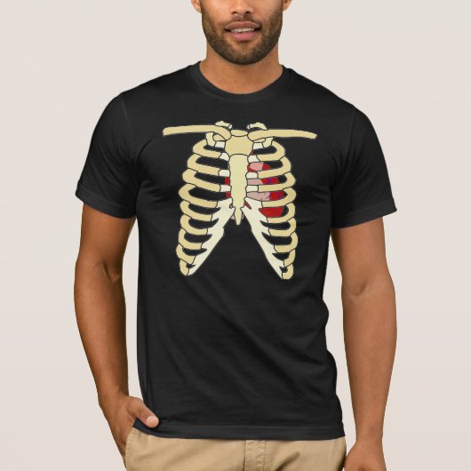 Hart en ribben t-shirt (Voorkant)