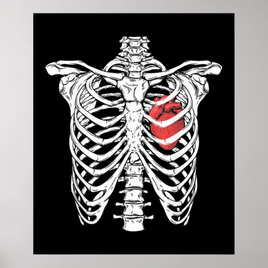 Hart- en ribcageverpleegkundige poster (Voorkant)