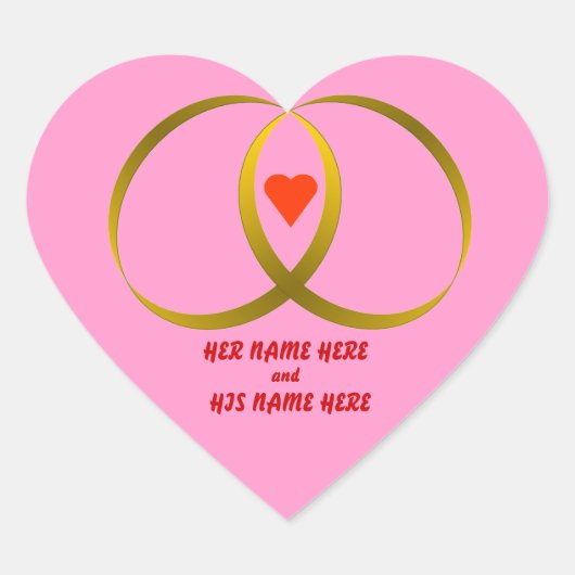 HART- EN RINGVORMIGE STICKER (Voorkant)