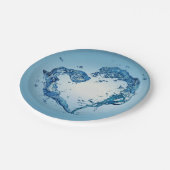 Hart- en rivierriemen papieren bordje (Gekanteld)