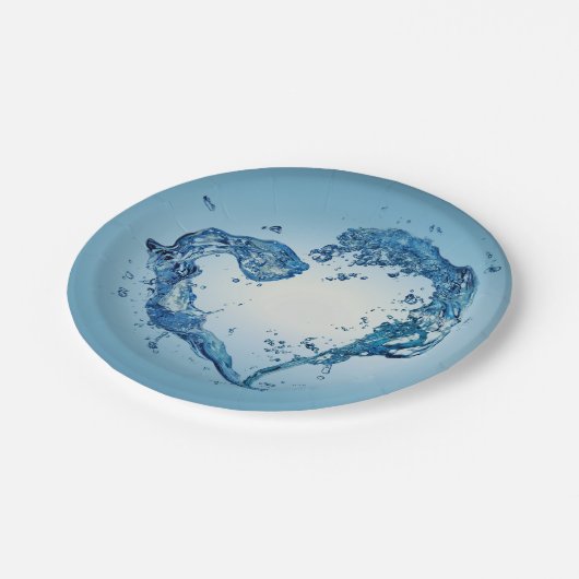 Hart- en rivierriemen papieren bordje (Gekanteld)