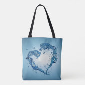 Hart- en rivierriemen tote bag (Achterkant)