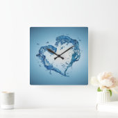 Hart- en rivierriemen vierkante klok (Huis)