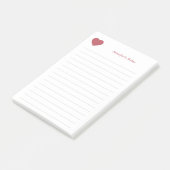 Hart en Rood Post-it® Notes (Schuin)