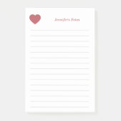 Hart en Rood Post-it® Notes (Voorkant)