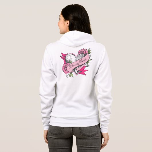 Hart en Rozen Hoodie (Achterkant volledig)