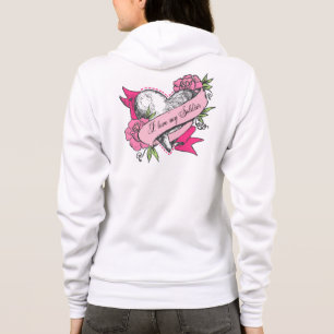 Hart en Rozen - Ik hou van mijn soldaat Hoodie