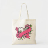 Hart en Rozen Tote Bag (Voorkant)