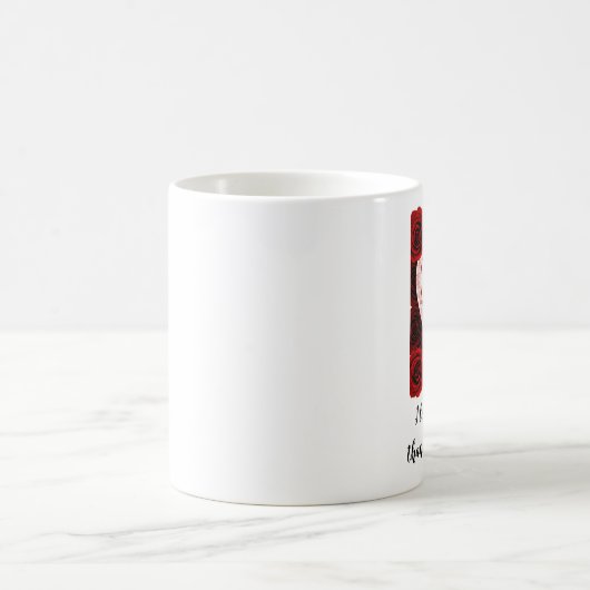 Hart en Rozen Valentijnsdag Classic Mok, 11 oz Koffiemok (Center)