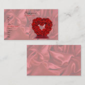 Hart en Rozen Visitekaartje (Voorkant / Achterkant)