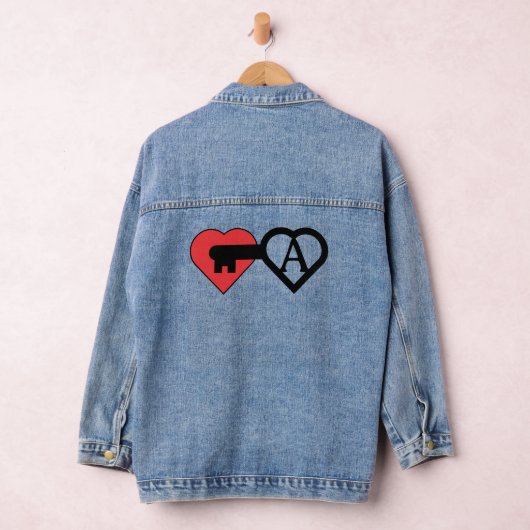 Hart en sleutel denim jacket (Hangar)