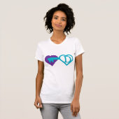 Hart en sleutel t-shirt (Voorkant volledig)