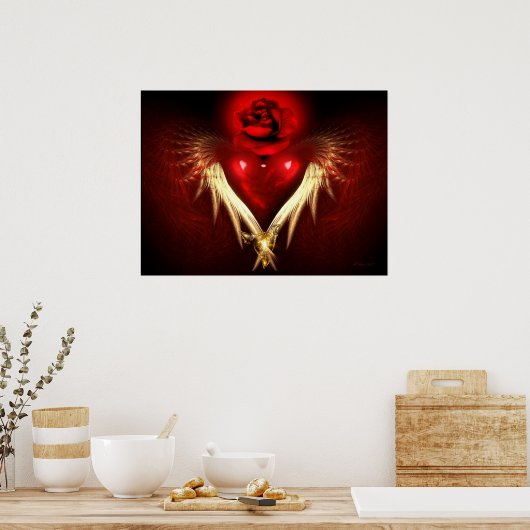 Hart en sol poster (Keuken)