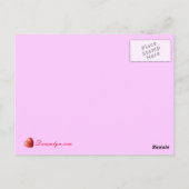 Hart- en spaarpjes pianotoetsenbord briefkaart (Achterkant)