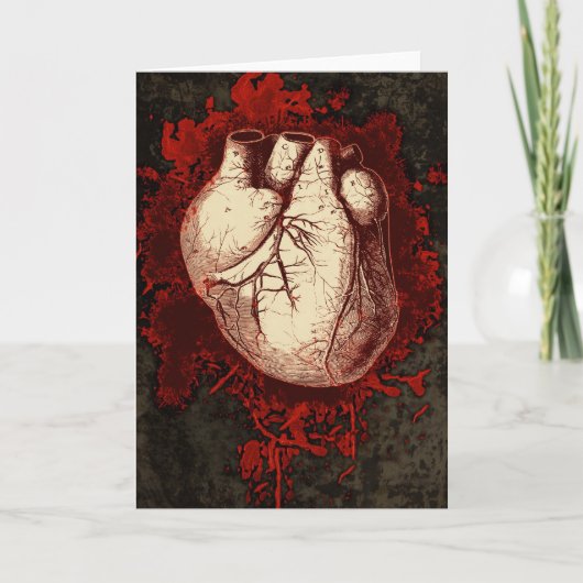 Hart en spatter kaart (Voorkant)