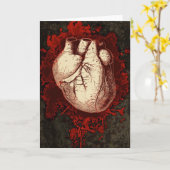 Hart en spatter kaart (Gele Bloem)