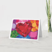 Hart en stenen blank kaart (Voorkant)