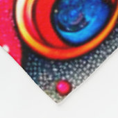 Hart en sterren fleece deken (Hoek)