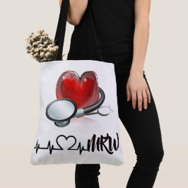 Hart en stethoscoop Groot Tas